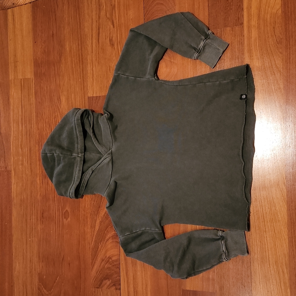 Treasure & Bond Black Crop Hoodie for Girls  Size L (10-12)